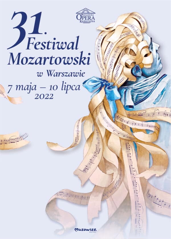 Plakat 31. Festiwalu Mozartowskiego - duży