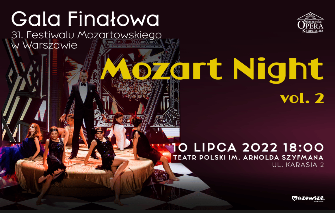 Gala Finałowa 31. Festiwalu Mozartowskiego w Warszawie – Mozart Night vol. 2